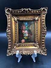 Quadro vintage olio 19x22cm