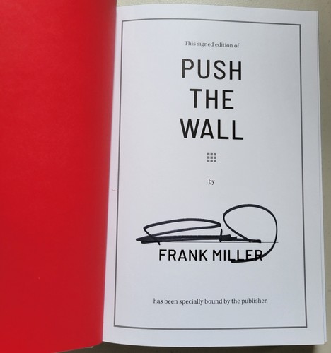 Frank miller signed push the - miller,