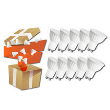 10 Lampadine faretto led GU10