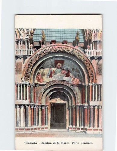 Cartolina porta centrale - porta,