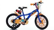 BICI BICICLETTA DRAGON BALL CON ROTELLE BAMBINO  5 6 7 8 ANNI - 16" - 107/125 cm