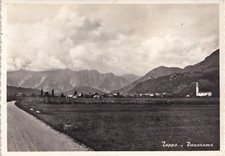 CARTOLINA DI PORDENONE ,TOPPO - TRAVESIO  PANORAMA  viaggiata 1956
