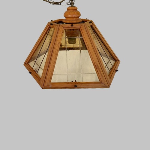 Lampadario anni legno - 60, in