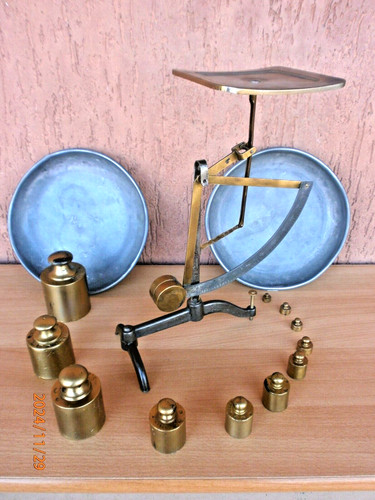 Lotto pesi ottone - d'ottone,, due