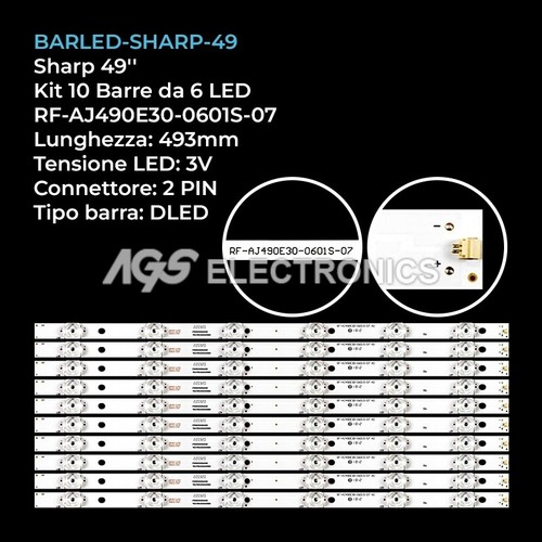 Kit barre strip - strip, 6