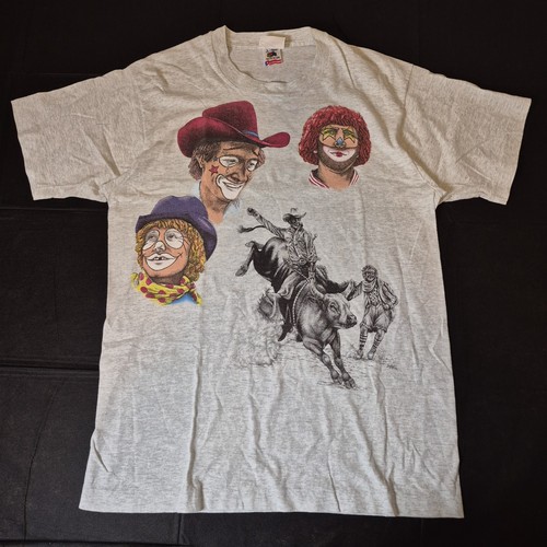 Vtg rodeo clown portait tee - vtg,