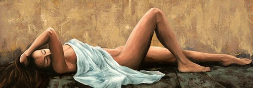 Quadro donna distesa nudo - quadro,