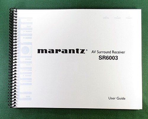 Marantz sr6003 manuale - marantz,