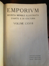 EMPORIUM RIVISTA MENSILE ILLUSTRATA 1933 vol 77 in bella rilegatura d'epoca