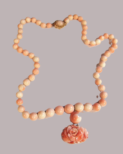 Collana con ciondolo - , rosa