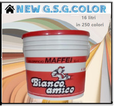 PITTURA MURALE COLORATA AL QUARZO FINE LAVABILE INTERNI ED ESTERNI 16 LITRI