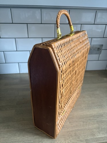 Porta cestino rattan vimini