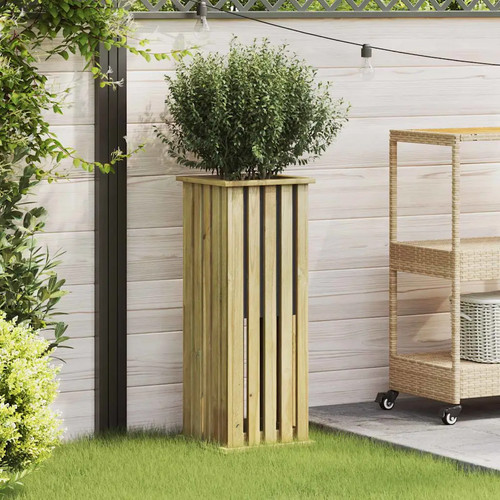 Cassoni fioriti marrone - cassoni, legno