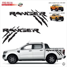 ADESIVI 4 x 4  CASSONE LATERALE SPORTELLO POSTERIORE RANGER GRAFFI pick up RG 06