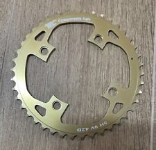 Corona guarnitura bici MTB TEC Components Italy 104 oro 42-32-22 bike chainring