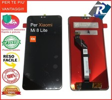 TOUCH SCREEN VETRO LCD DISPLAY PER XIAOMI Mi 8 LITE M1808D2TG NERO No Frame