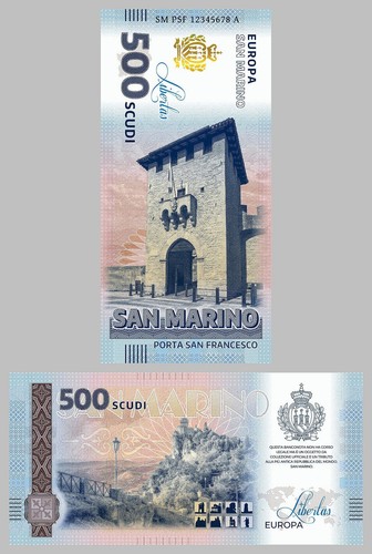 Banconota commemorativa san - commemorativa,