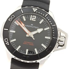 Orologio Uomo Automatico HAMILTON Khaki Navy Open Water H77455330 Quadrante Nero_919236