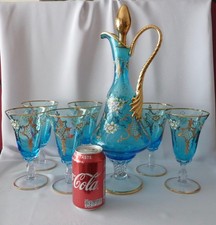 Set 6 bicchieri decanter vetro