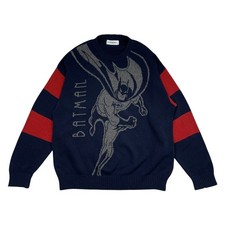 MAGLIONE MAGLIA LANA GILMAR VINTAGE ANNI 90 ICEBERG BATMAN DC COMICS 1992 M MADE IN ITALY