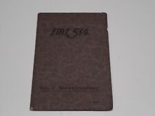 FIAT 514  LIBRETTO USO E