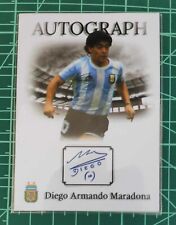 MARADONA, ARGENTINA 1986. AUTOGRAPH. COLECTION CARD. NO PANINI/ NO TOPPS