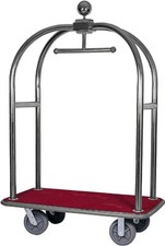 Carrello porta valigie cromato - carrello,