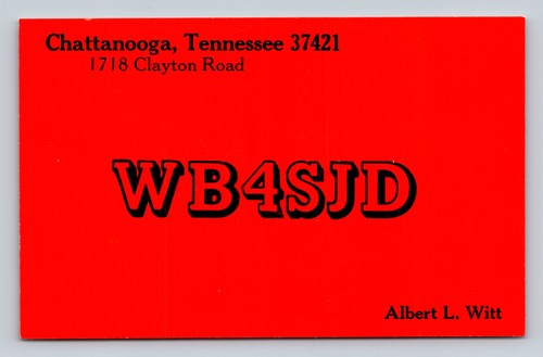 Ham radio qsl wb4sjd - ham,