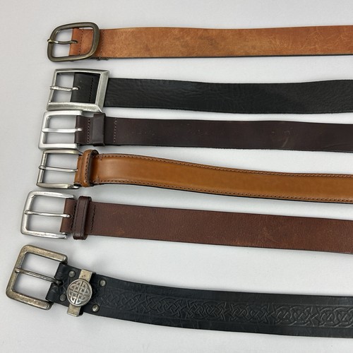 Cinture vintage vera pelle - pelle, x6
