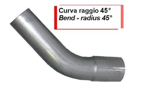 Tubo curva con - , manicotto