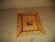 QUADRETTO PUBBLICITARIO IN LEGNO/COMPENSATO SOCORA SO.CO.RA. VIA GIACOSA MILANO