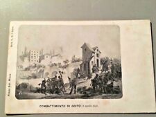 antica cartolina, combattimento di Goito 1848 Mantova, non viaggiata, ottima
