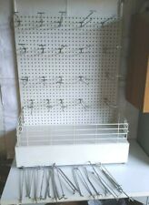 Espositori vetrina bacheca negozio bianchi metallo chiavi, bigiotteria gadget