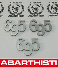 ABARTH x3 loghi 695 IN METALLO