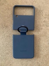 Samsung Silicone Cover with Ring per Galaxy Z Flip4 - Navy