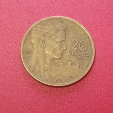 Jugoslavia Moneta 20 Dinara 1955