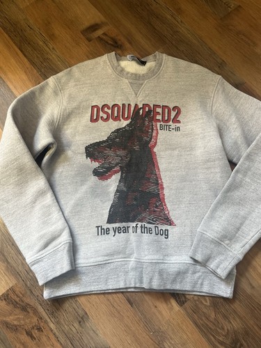 Felpa grigia dsquared2 anno - felpa,