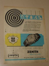 ZENITH AUTOMATIC OROLOGIO WATCH=ANNI '50=PUBBLICITA=ADVERTISING=WERBUNG=387