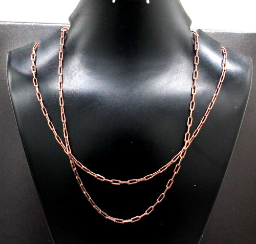 Collana catena rame con - catena,
