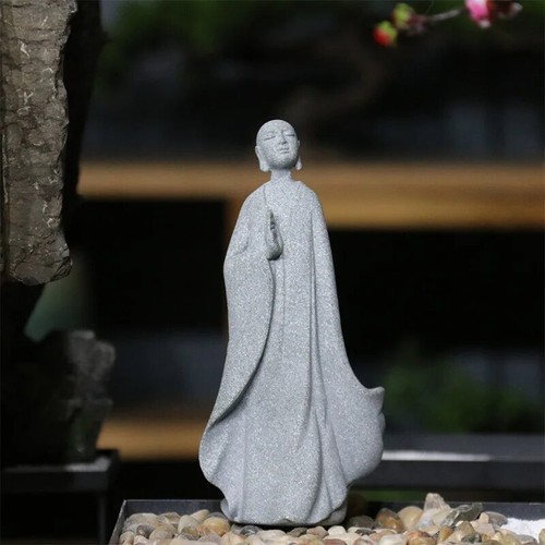 Statua pietra buddha - statua, in