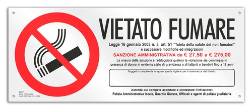Cartello vinile rigido - in,