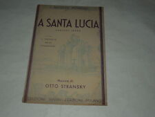 SPARTITO MUSICALE DEL 1932 "A SANTA LUCIA"CANZONE TANGO-ED.SUVINI-ZERBONI-MILANO