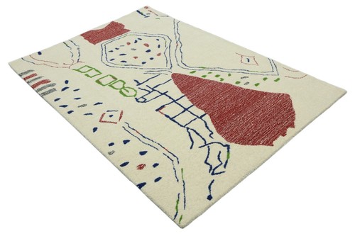 Tappeto lana 120x180 beige - tappeto,