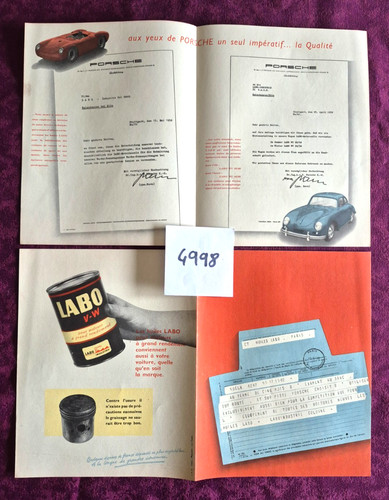 4998 porsche 356 et - n°4998, /