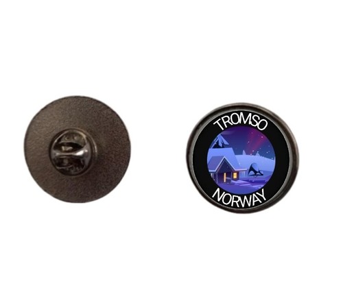 4cm tromso norway pin badge - 2.4cm,