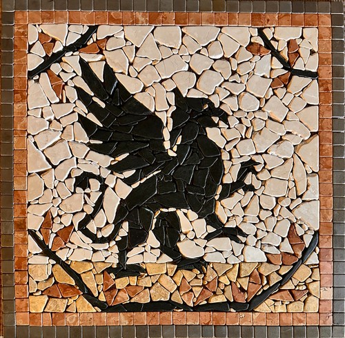 Grifo rosone mosaico - grifo,