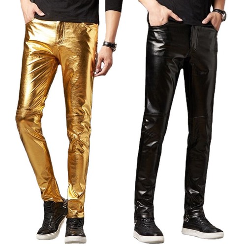 Pantalone uomo ecopelle