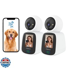 Noorio 5G Videocamera Bidirezionale per Videochiamate, One Click Call 2K Pet Camera con Pho