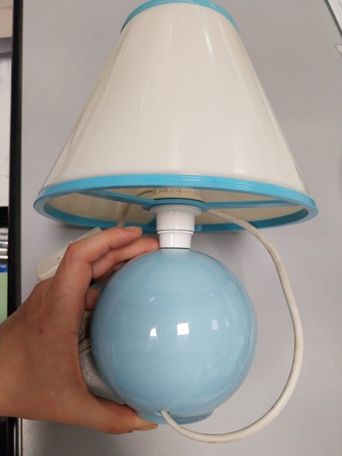 Lampada bianco azzurra 25 - lampada,
