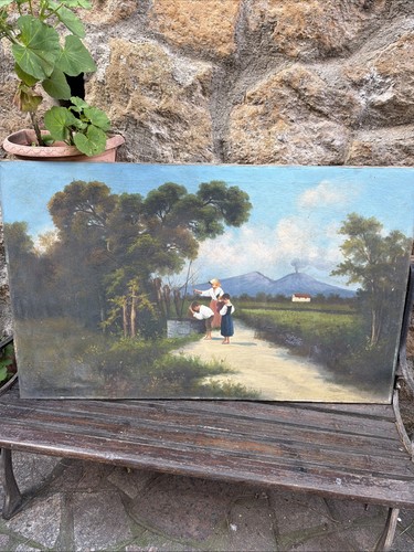 Dipinto olio tela fine - tela,